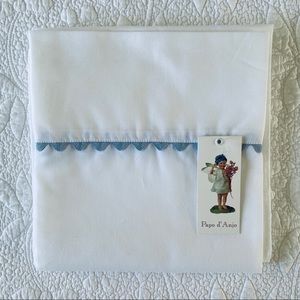 Papo d’Anjo Youth Bedsheet with blue trim